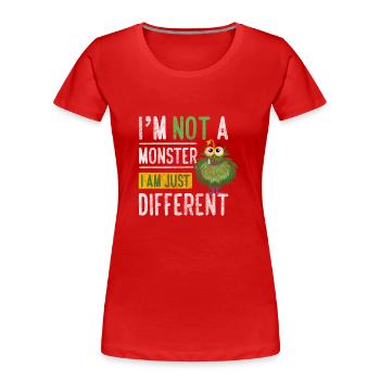Horror Schrecklich Kostüm - Frauen Premium Bio T-Shirt - Rot - Vorne - Mia (176cm)