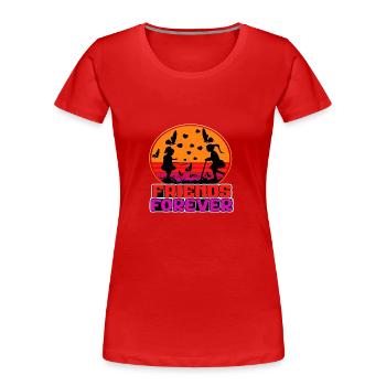 Friends Forever - Frauen Premium Bio T-Shirt - Rot - Vorne - Mia (176cm)