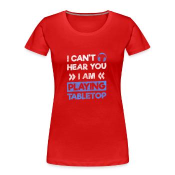 Jeux Stratégie du gagnant Geek - T-shirt bio Premium Femme - rouge - Devant - Mia (176cm)
