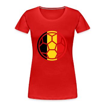 Ballsport - Frauen Premium Bio T-Shirt - Rot - Vorne - Mia (176cm)