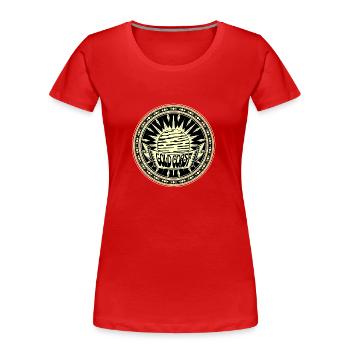 Gold Coast Australia Vintage Sunset - Women's Premium Organic T-Shirt - red - Front - Mia (176cm)