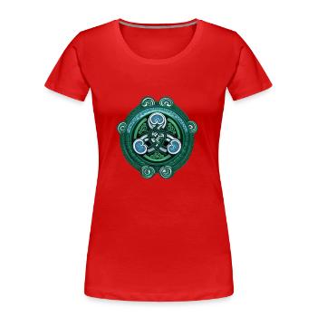 culture celte - T-shirt bio Premium Femme - rouge - Devant - Mia (176cm)
