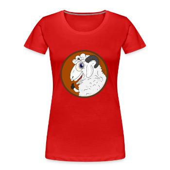 Sheep Shepherd Sheep Sheep Lovers - Women's Premium Organic T-Shirt - red - Front - Mia (176cm)
