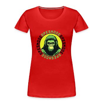 Apesmode - Planet of the Apes - Women's Premium Organic T-Shirt - red - Front - Mia (176cm)