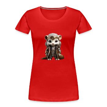 Miss Spike - Women's Premium Organic T-Shirt - red - Front - Mia (176cm)