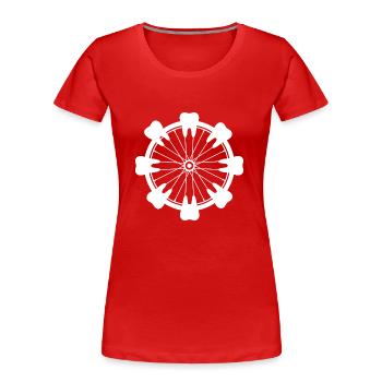 Gear2 - Women's Premium Organic T-Shirt - red - Front - Mia (176cm)