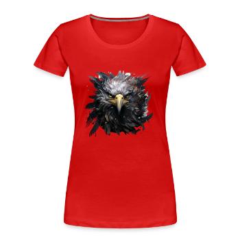The Golden Eagle - Women's Premium Organic T-Shirt - red - Front - Mia (176cm)