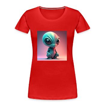 Happy Halloween niedliche Monsterzunge aus gruseligem Spaß - Frauen Premium Bio T-Shirt - Rot - Vorne - Mia (176cm)