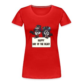 Happy Day Of The Dead Kids - Women's Premium Organic T-Shirt - red - Front - Mia (176cm)