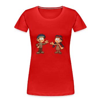 Enfants amérindiens - T-shirt bio Premium Femme - rouge - Devant - Mia (176cm)