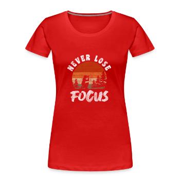 Fotografin Foto Spiegelreflexkamera Fotos - Frauen Premium Bio T-Shirt - Rot - Vorne - Mia (176cm)