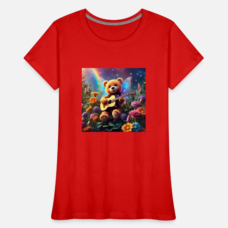 Teddybär singt dir ein Lied Frauen Premium Bio T-Shirt
