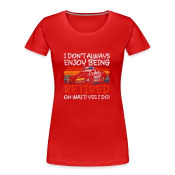 Polizei Ordnung Uniform Jagd - Frauen Premium Bio T-Shirt - Rot - Vorne - Mia (176cm)