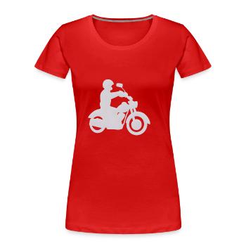 Moto Moto Motorcross Moto Fan De Moto - T-shirt bio Premium Femme - rouge - Devant - Mia (176cm)