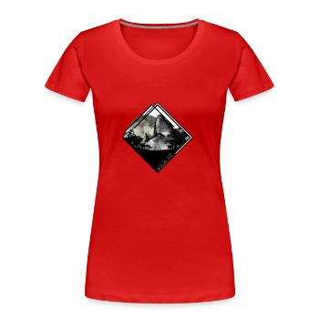 wildlife - Frauen Premium Bio T-Shirt - Rot - Vorne - Mia (176cm)