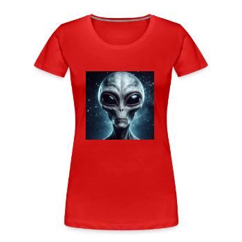Astronomy Physics Astrophysics - Women's Premium Organic T-Shirt - red - Front - Mia (176cm)