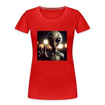 Astronomy Astrophysics - Women's Premium Organic T-Shirt - red - Front - Mia (176cm)
