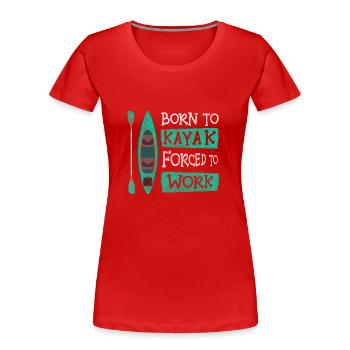 Rowing Sportsman Water Rowing Club - Women's Premium Organic T-Shirt - red - Front - Mia (176cm)