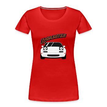 miata roadster mx5 MIAT wink Wonk - Frauen Premium Bio T-Shirt - Rot - Vorne - Mia (176cm)