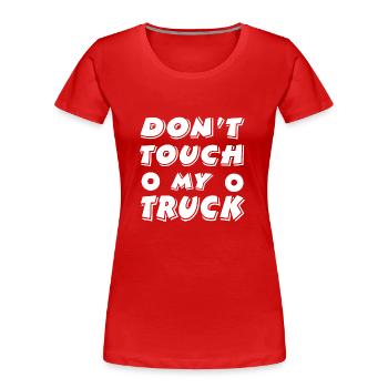 Truck - Frauen Premium Bio T-Shirt - Rot - Vorne - Mia (176cm)