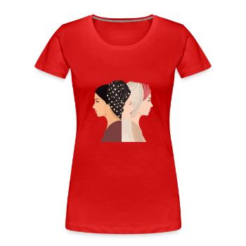 The Three Women - Women's Premium Organic T-Shirt - red - Front - Mia (176cm)