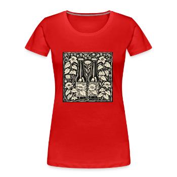 Beer Garden Munich October Bavaria Beer Celebrate Festival - Women's Premium Organic T-Shirt - red - Front - Mia (176cm)