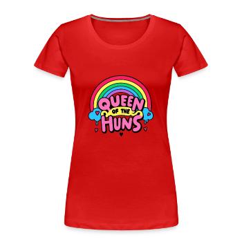 Queen of the Huns - Women's Premium Organic T-Shirt - red - Front - Mia (176cm)