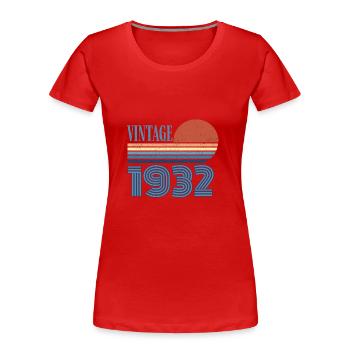 vintage 1932 - T-shirt bio Premium Femme - rouge - Devant - Mia (176cm)