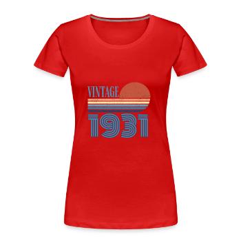 vintage 1931 - T-shirt bio Premium Femme - rouge - Devant - Mia (176cm)