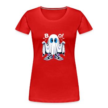 HOU! - Enfant en costume d’Halloween - T-shirt bio Premium Femme - rouge - Devant - Mia (176cm)