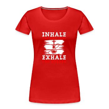 Sisha Tabac Turc - T-shirt bio Premium Femme - rouge - Devant - Mia (176cm)