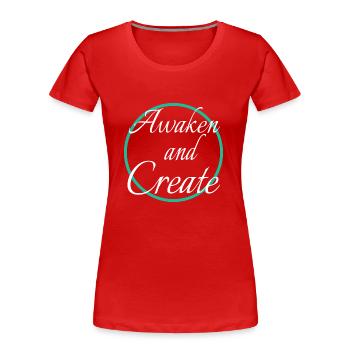 innovation in technology birthday - Frauen Premium Bio T-Shirt - Rot - Vorne - Mia (176cm)