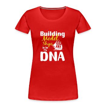 Schiff Hobby Wasser Modellbauer - Frauen Premium Bio T-Shirt - Rot - Vorne - Mia (176cm)