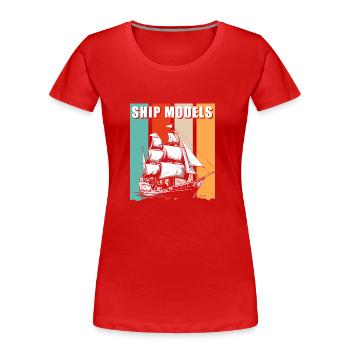 Schiff Hobby Segelboot Rc Schiff - Frauen Premium Bio T-Shirt - Rot - Vorne - Mia (176cm)