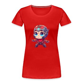 SpaceRanger - T-shirt bio Premium Femme - rouge - Devant - Mia (176cm)