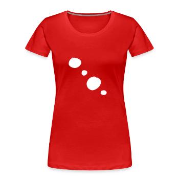 Shapes Circles Circle Symbol - Women's Premium Organic T-Shirt - red - Front - Mia (176cm)