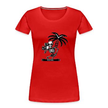 Ein Kinokameramann - Frauen Premium Bio T-Shirt - Rot - Vorne - Mia (176cm)