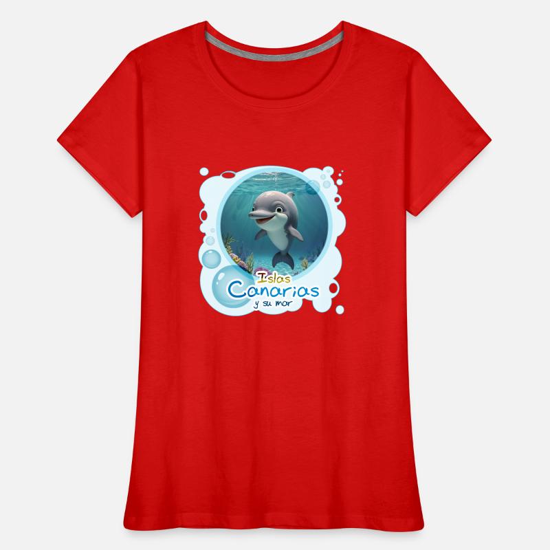 Delfin Frauen Premium Bio T-Shirt