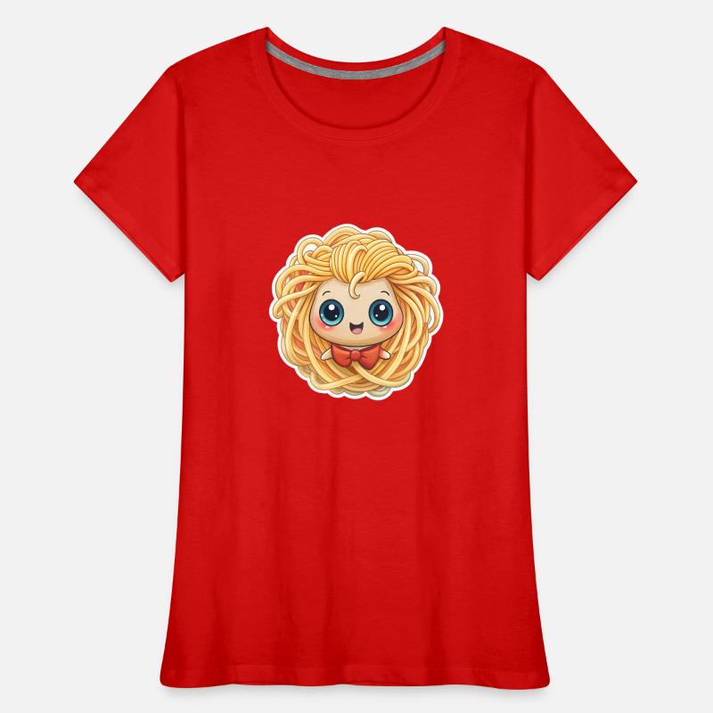 SPAGHETTI-MÄDCHEN Frauen Premium Bio T-Shirt