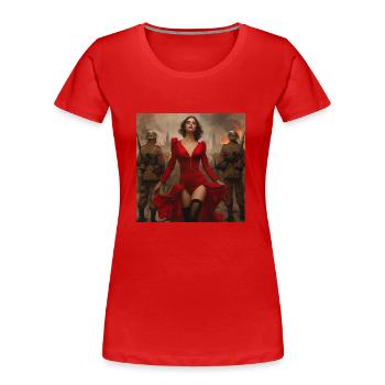 Sexy - Frauen Premium Bio T-Shirt - Rot - Vorne - Mia (176cm)