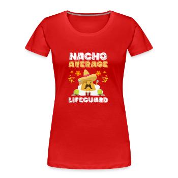 Lifeguard Swimming Instructor - Women's Premium Organic T-Shirt - red - Front - Mia (176cm)