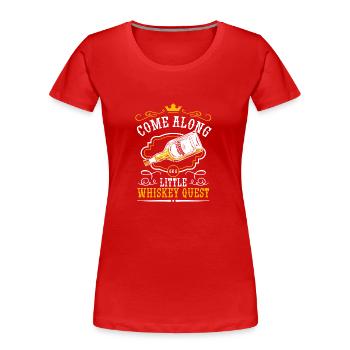 Rum Trinken Trinker - Frauen Premium Bio T-Shirt - Rot - Vorne - Mia (176cm)