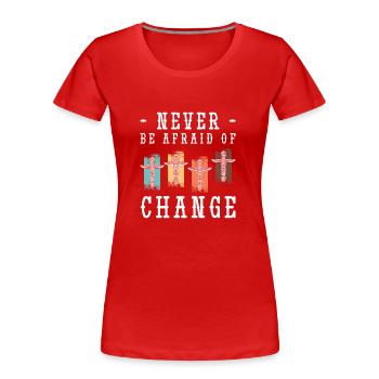Traum Mystisch Motivation Esoterik - Frauen Premium Bio T-Shirt - Rot - Vorne - Mia (176cm)