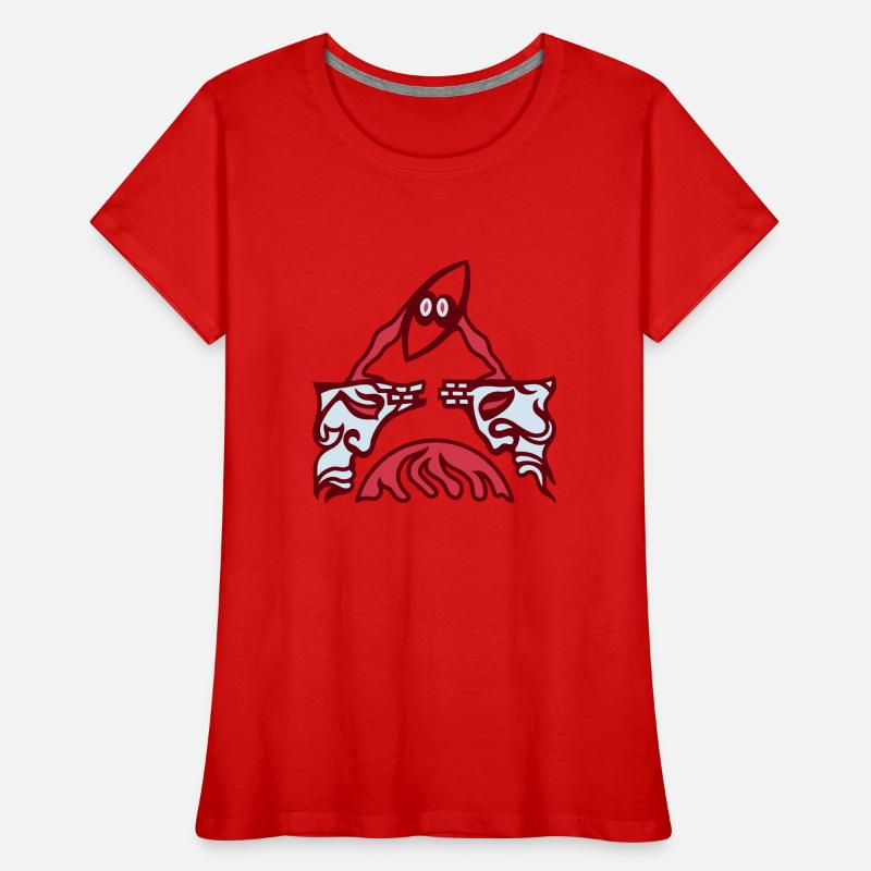 Le différend. Conflit sur un vieux pont. T-shirt bio Premium Femme