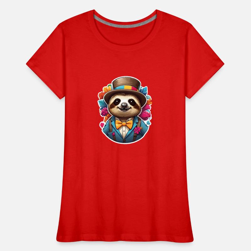 Funny Sloth Comic Women's Premium Organic T-Shirt