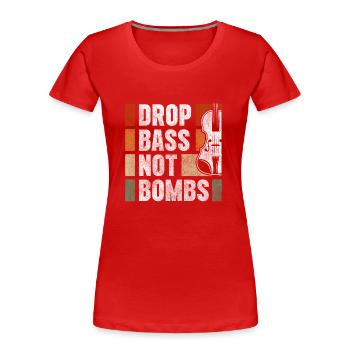 Musiker Musikschule Musikverein - Frauen Premium Bio T-Shirt - Rot - Vorne - Mia (176cm)