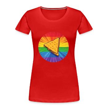 LGBTQ Nacho - Women's Premium Organic T-Shirt - red - Front - Mia (176cm)