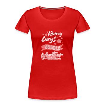 Beziehung Nähe Zuneigung - Frauen Premium Bio T-Shirt - Rot - Vorne - Mia (176cm)