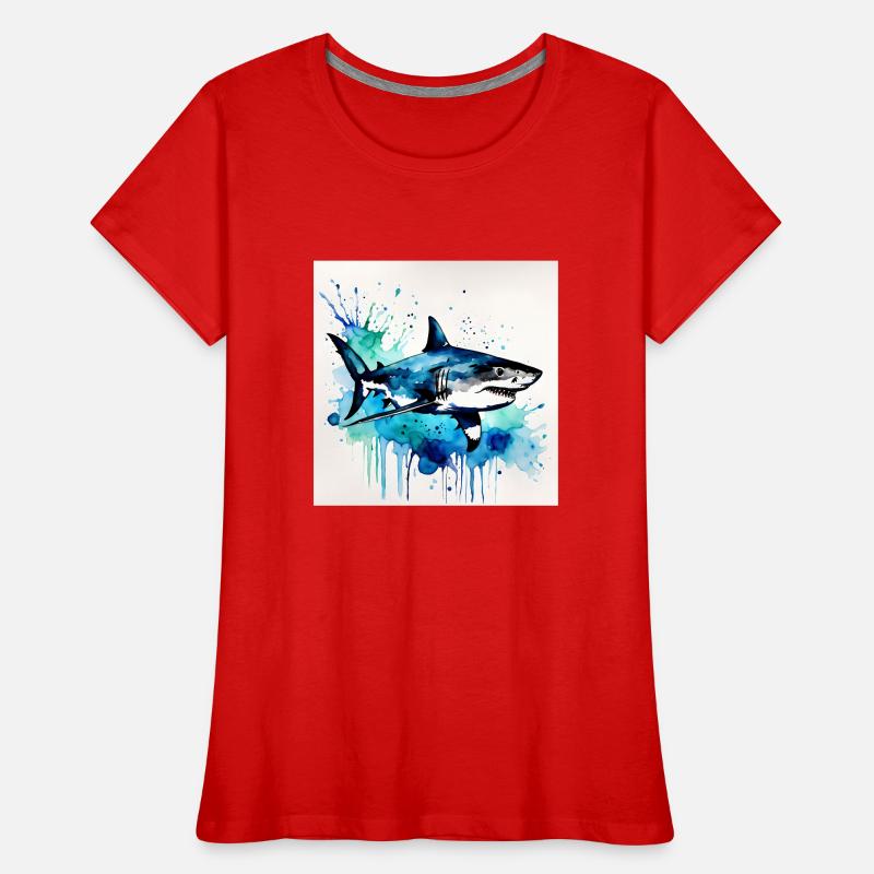 Requin T-shirt bio Premium Femme