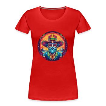 5 de Mayo Party Drinko de Mayo Mexican Hipst - Women's Premium Organic T-Shirt - red - Front - Mia (176cm)